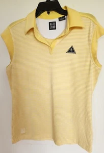 Kate Lord Womens Golf Medium Shirt CB Dry Tec Yellow Sports y2k tennis - Picture 1 of 6