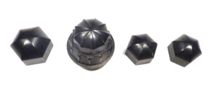vintage PHILCO 44 CONSOLE: SET OF 4 BAKELITE push-on BLACK KNOBS - Picture 1 of 3