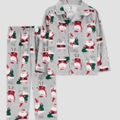 Conjunto de pijama 18 mos Carters Natal Papai Noel - Imagem 1 de 4