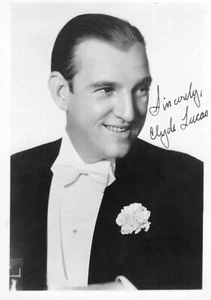 VINTAGE "BIG BAND LEADER" : CLYDE LUCAS SIGNED 5 X 7 - Picture 1 of 1