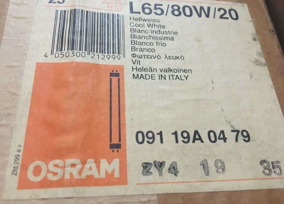 1x Leuchtstofflampe -OSRAM L 65W/80/20 WEIS  T12 38mm G13 Lampe Leuchtstoffröhre - Bild 1 von 1