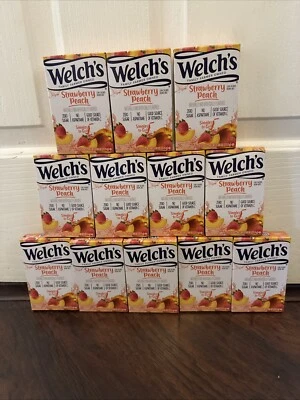 Welch's Singles To Go Mezcla de Bebida Agua Palitos en Polvo, Fresa Melocotón 12pk 8/26 Foto 1 de 4