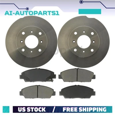 Juego de rotores de freno delanteros + pastillas de freno para Honda Prelude 1992 1993 1994 1995 1996 Foto 1 de 4