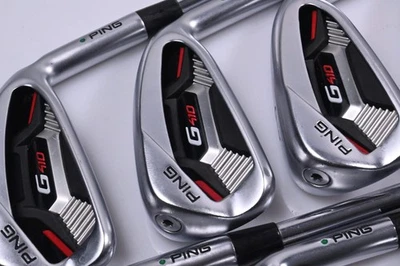 Ping G410 Irons / 5-PW+UW+SW / Green Dot / Stiff Flex N.S.PRO Modus3 Tour105 - Image 1 of 4