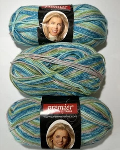 LOT of 4 DEBORAH NORVILLE Sock Yarn in SURF by PREMIER Yarns 230yds 1.76oz - Picture 1 of 6