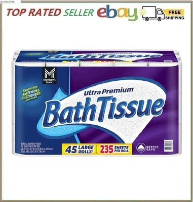 Member's Mark Ultra Premium 2-Ply Toilet Paper 45 rolls, 235 sheets/roll - Image 1 of 4