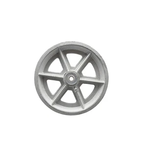 SCC -6" Semi Steel Cast Iron V-Groove Wheel Only w/Roller Bearing -1200 lbs Cpty - Picture 1 of 4