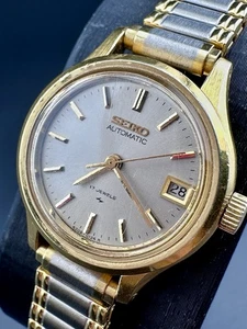 Seiko Automatikuhr silbernes Zifferblatt silber & gold zweifarbig Tag/Datum 4205-0160 O3 - Bild 1 von 10