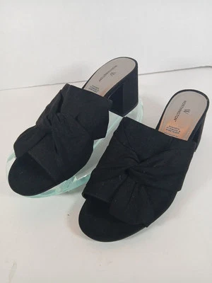 Sandalias Worthington Mujer Gamuza Negras Zapatos Talla 9 M USADAS Freemont ¡Nuevas! Foto 1 de 4