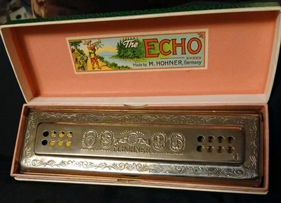 Hohner The Echo Harp - 56/96 CG Echo Harp Double Sided Harmonica Steel Reed MIB - Image 1 of 4