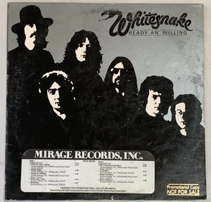 Whitesnake - Ready An' Willing 1980 Promo LP Vinyl Mirage WTG 19276 - Picture 1 of 4
