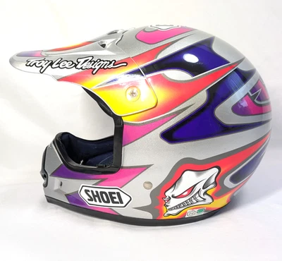 SHOEI Troy Lee Designs VF-X2 Motorcycle Helmet Off-Road Skull Vintage Size L - Imagem 1 de 4