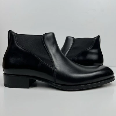 Tom Ford Hombres Botas Chelsea 10.5 y 11 Negras Tobillo Sin Cordones Hechas en Italia Foto 1 de 4