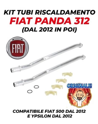KIT TUBO RISCALDAMENTO ORIGINALE FIAT 500 PANDA YPSILON 500 Cod. 77366094 - Immagine 1 di 3