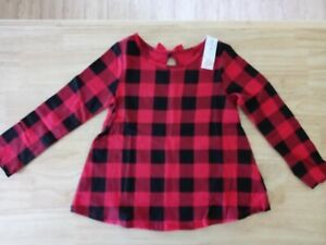 Jumping Beans Toddler Girl Red/Black Swing Top/NWT/Size 2T
