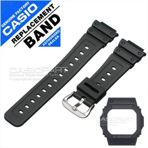 Genuine CASIO G-SHOCK GW-M5610-1B GWM5610 G-5600 Black Watch Strap Band & Bezel - Picture 1 of 5