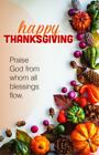 Praise God, Happy Thanksgiving Bulletin (Pkg 100) Thanksgiving by Broadman Chur,