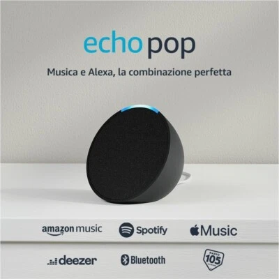 Echo Pop Altoparlante Intelligente Wi-Fi Cassa Bluetooth Alexa Domotica Suono - Immagine 1 di 4