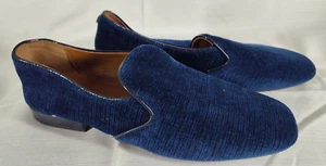 Donald Pliner Women's Blue Velvet Loafers Size 8M - Picture 1 of 10