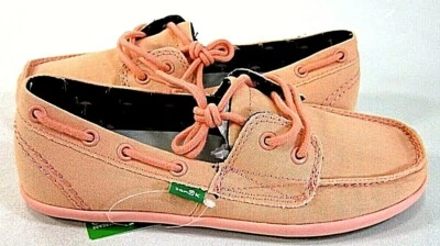 Sanuk Mujer Sailaway 2 Zapatos de Barco, Melocotón EE. UU. Talla 5 M Foto 1 de 4