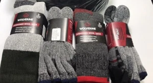 Wolverine Cushioned Wool Boot Sock, Large(mens shoe 9-12), 2 pair, Free Shipping - Picture 1 of 1