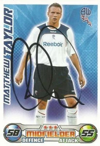 TARJETA COLECCIONABLE MATTHEW TAYLOR FIRMADA BOLTON 2008/2009 MATCH ATTAX + CERTIFICADO DE AUTENTICIDAD - Imagen 1 de 1