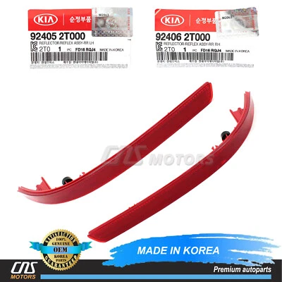 REAR Bumper Reflector LEFT & RIGHT ⭐GENUINE⭐ for 11-13 Kia Optima 924052T000⭐⭐⭐ Foto 1 de 4