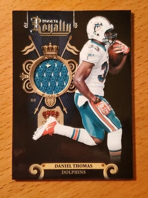 2011 Crown Royale Rookie Royalty Materials Daniel Thomas Dolphins #'d 18/299 - Image 1 of 2