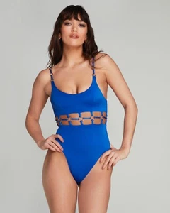 Agent Provocateur Ashia Cobalt Badeanzug AP2 Small Neu mit Etikett - Bild 1 von 12