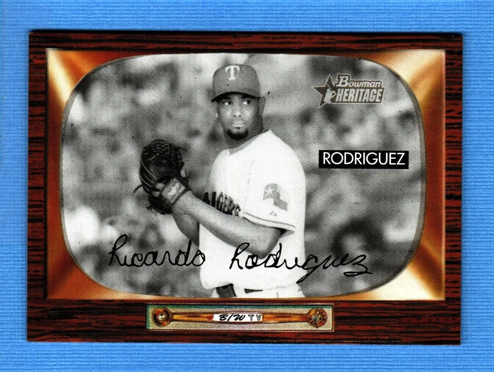 2004 Bowman Heritage Black and White #118 Ricardo Rodriguez Rangers - Image 1 of 1