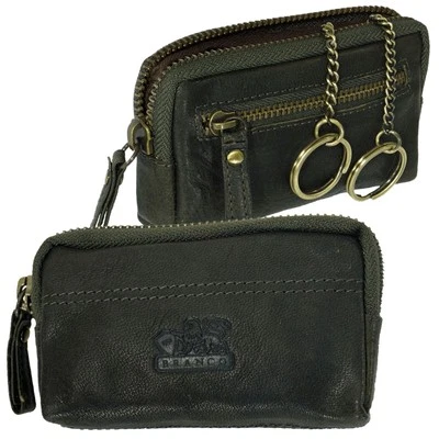 BRANCO LEDERWAREN Custodia per chiavi Branco pelle borsa per chiavi portachiavi astuccio dark green 79024