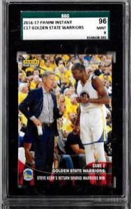 2016 Panini Instant NBA Golden State SGC 96/ 9 Durant/ Kerr