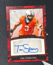 2022 Sage Artistry Red Rookie Parallel￼ TRE STERLING Auto💥