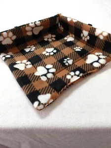 Fleece Cage Liners-Lofts-Cuddle Sacks-Beds-Pee Pads-Hidey-Guinea Pig-Paw Print - Picture 1 of 9