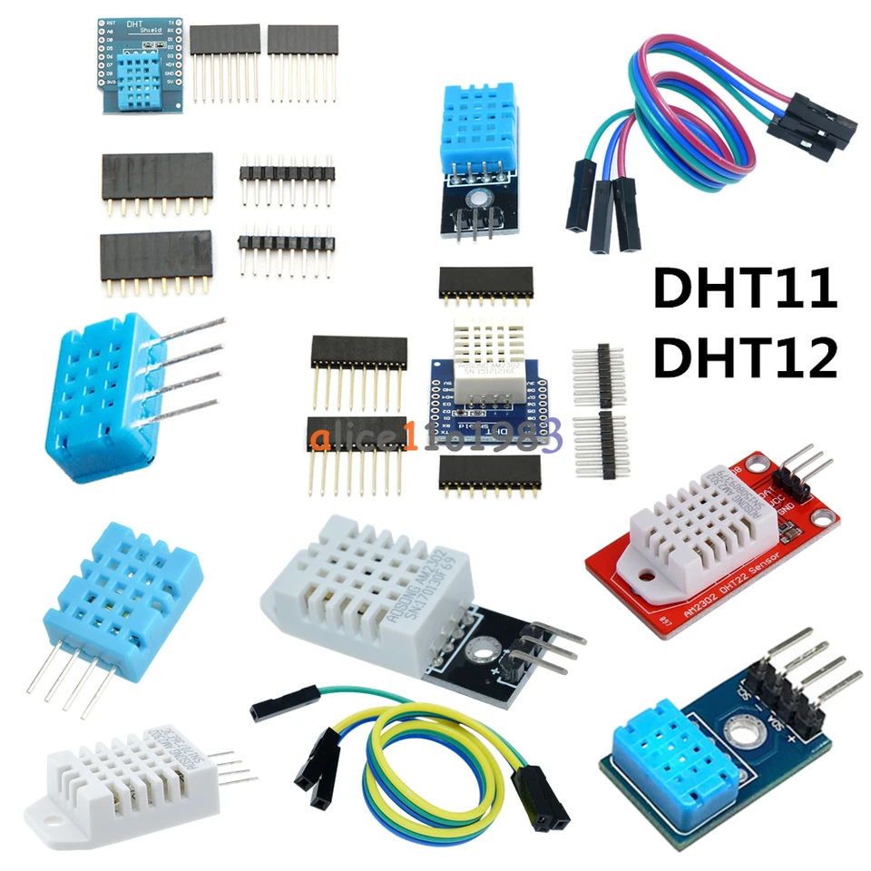 DHT11/12/22 AM2302 Temperature&Humidity Sensor Module Replace SHT11/15 Arduino - Image 1 of 1