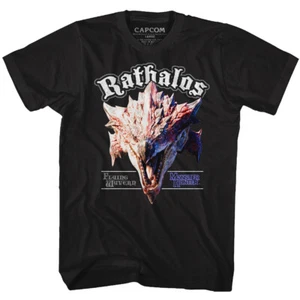 Monster Hunter Capcom Videospiel Rathalos Kopf Herren T-Shirt  - Bild 1 von 3