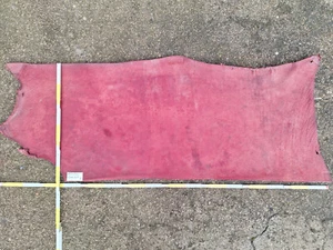 Cuero de vaca rojo antiguo aprox. 3,5-5 mm de grosor cuero grueso a elegir - Imagen 1 de 9