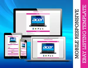 eBay Templates eBay Auction Template Mobile Responsive 100% - Picture 1 of 6