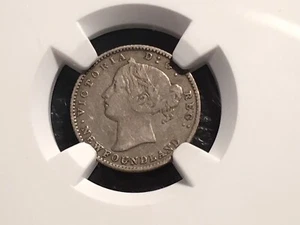 1885 Newfindland 10 cents NGC VF 30 only 8000 minted  - Picture 1 of 4