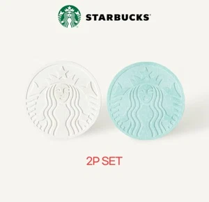 LTD STARBUCKS SIREN DIATOMITE CORK COASTER 2P SET KOREA MD - Picture 1 of 5