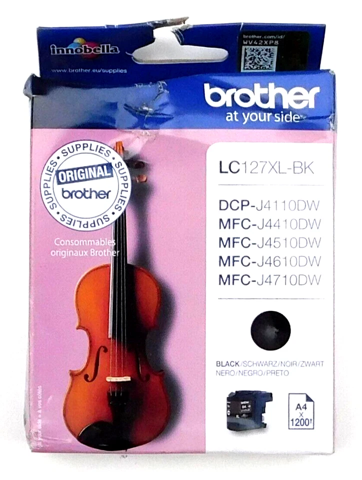 GENUINE BROTHER LC127XLBK BLACK ink cartridge Dec 2023 J4110DW J4410DW J4710DW - Image 1 of 1