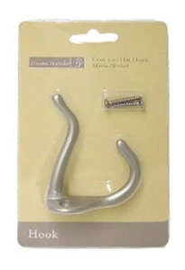 Matte Nickel 3" Coat And Hat Hook - Picture 1 of 1