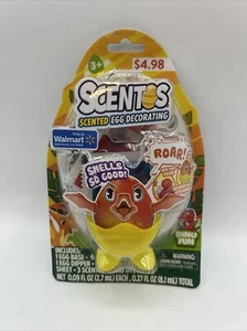 SCENTOS Scented Egg Decorating Wraps Kit for 6 Eggs Dino Fun by WeVeel Ages 3+ - Picture 1 of 2