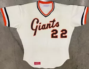Vintage 1980s San Francisco Giants #22 WILL CLARK Rawlings Jersey Sz 44 MLB Sewn - Picture 1 of 9