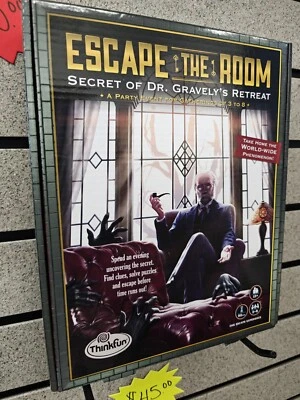 Escape the Room: Secret of Dr. Gravely's Retreat Board Game - NEW Sealed Box - Image 1 of 2