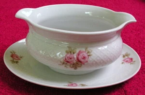 Seltmann Annabell Form (Rosa Rose Pat #25703) SAUSSENSCHALE MIT ATT TELLER Exc - Bild 1 von 4