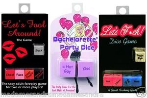JUEGO DE DADOS SEXUALES PARA ADULTOS SWINGERS PAREJAS DESPEDIDA DE SOLTERA DIVERSIÓN FIESTA DEJA F*CK FOOL - Imagen 1 de 4