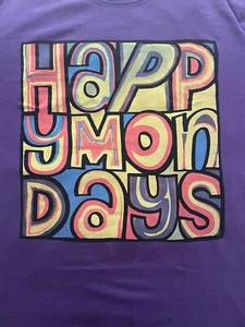 Palace Happy Mondays tshirt XL purple Madchester Haçienda - Imagen 1 de 8