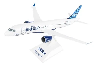 Modelo de avión Skymarks SKR1036 Jetblue Airbus A220-300 pantalla de escritorio 1/100 Foto 1 de 4