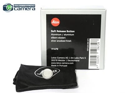 Leica Soft Release Button Aluminum Silver 19672 for Q3, M Cameras  *BRAND NEW* - Image 1 of 3